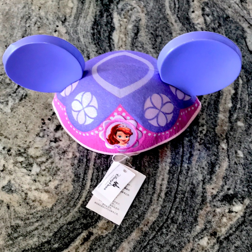 Disney Sophia The First Princess Adult Size Mickey Ears New With Tags